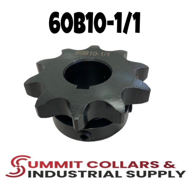 #60 Roller Chain Sprocket, Type B, 10 Tooth 1