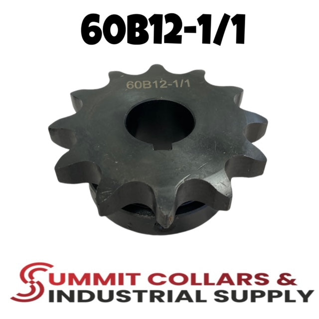 #60 Roller Chain Sprocket, Type B, 12 Tooth 1