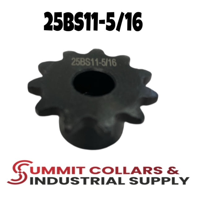 #25 Roller Chain Sprocket, Type B, 11 Tooth 5/16