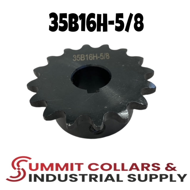 #35 Roller Chain Sprocket, Type B, 16 Tooth 5/8