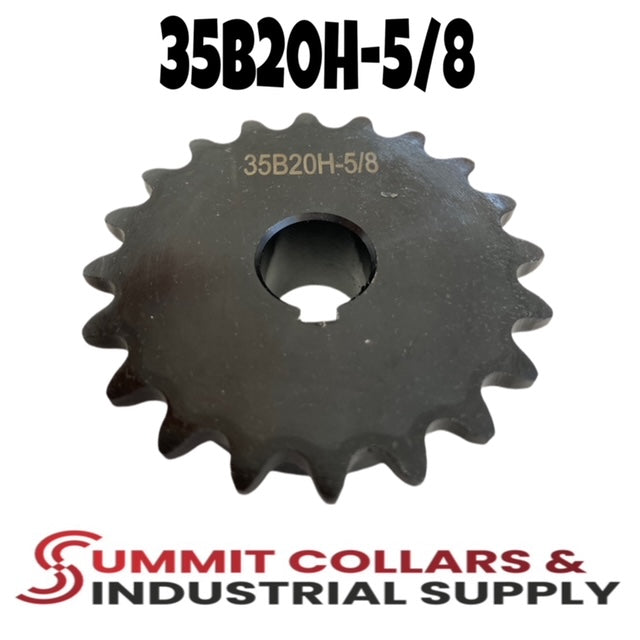 #35 Roller Chain Sprocket, Type B, 20 Tooth 5/8