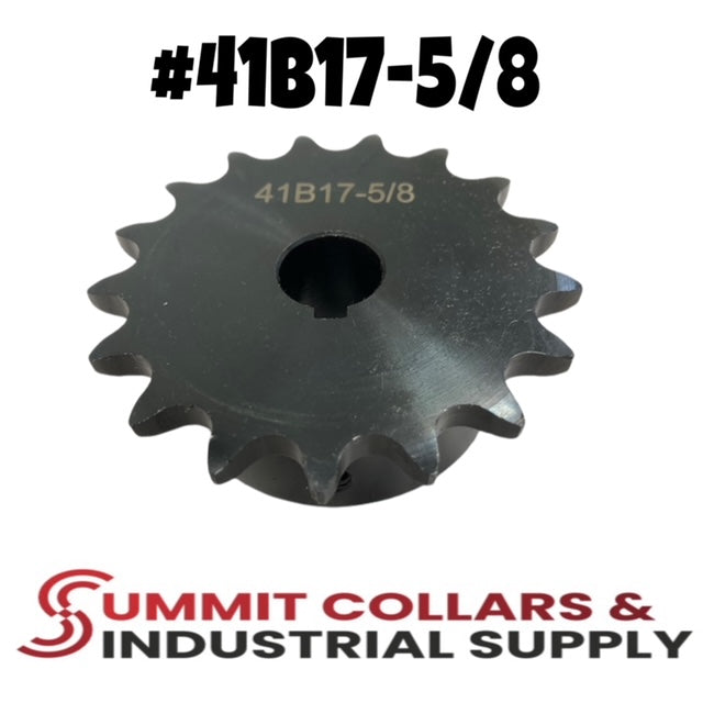 #41 Roller Chain Sprocket, Type B, 17 Tooth 5/8