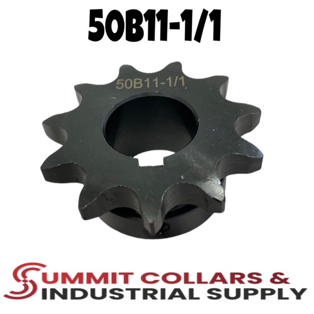 #50 Roller Chain Sprocket, Type B, 11 Tooth 1