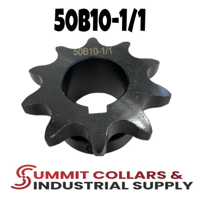 #50 Roller Chain Sprocket, Type B, 10 Tooth 1
