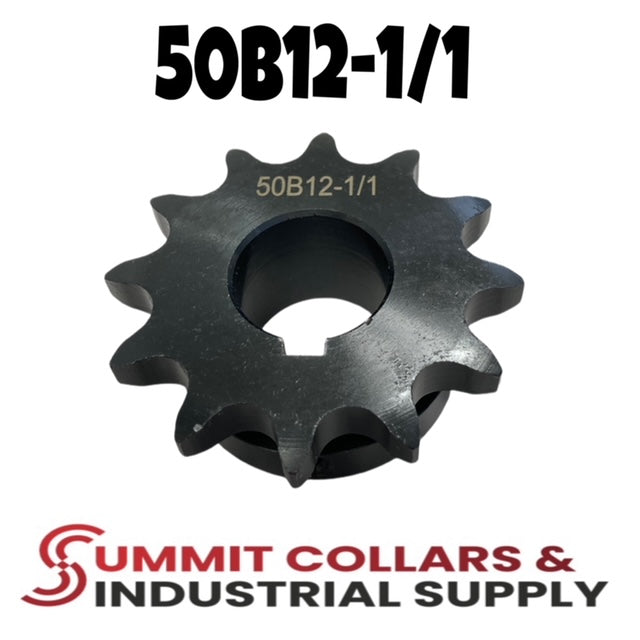 #50 Roller Chain Sprocket, Type B, 12 Tooth 1
