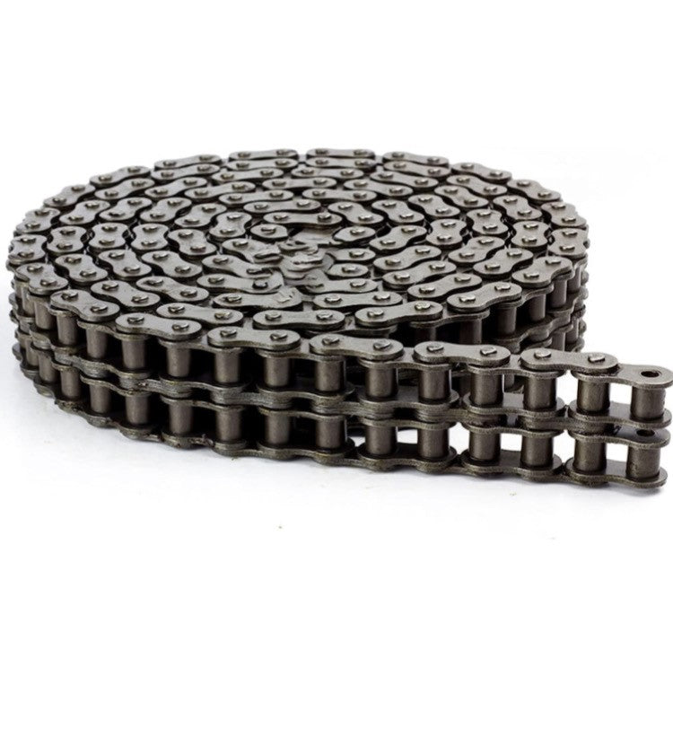 #80-2R X10 DUPLEX DOUBLE STRAND ROLLER CHAIN 10FT With 1 Connecting link