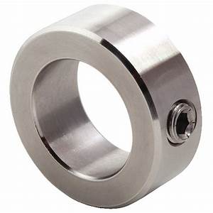 CSS-50MM 50mm ID Metric Solid Set Screw Shaft Collar, Stainless-Steel