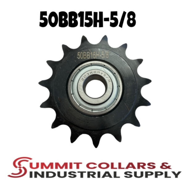 #50 Roller Chain Idler Sprocket 15 Tooth 5/8" Bore 50BB15H-5/8