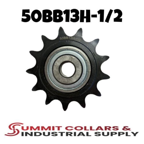 #50 Roller Chain Idler Sprocket 13 Tooth 1/2" Bore 50BB13H-1/2