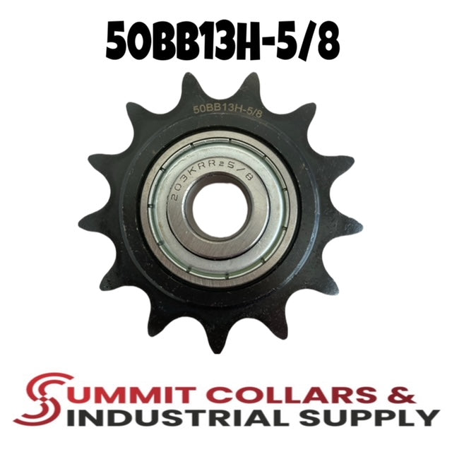 #50 Roller Chain Idler Sprocket 13 Tooth 5/8" Bore 50BB13H-5/8