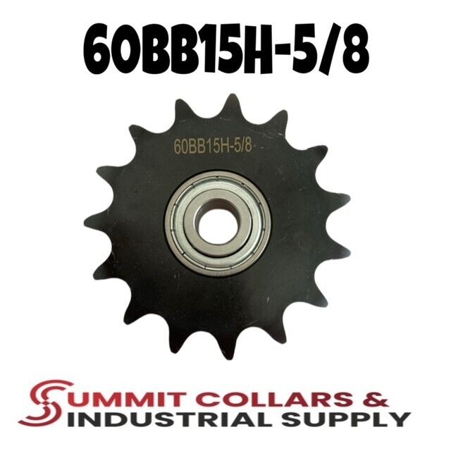 #60 Roller Chain Idler Sprocket 15 Tooth 5/8" Bore 60BB15H-5/8