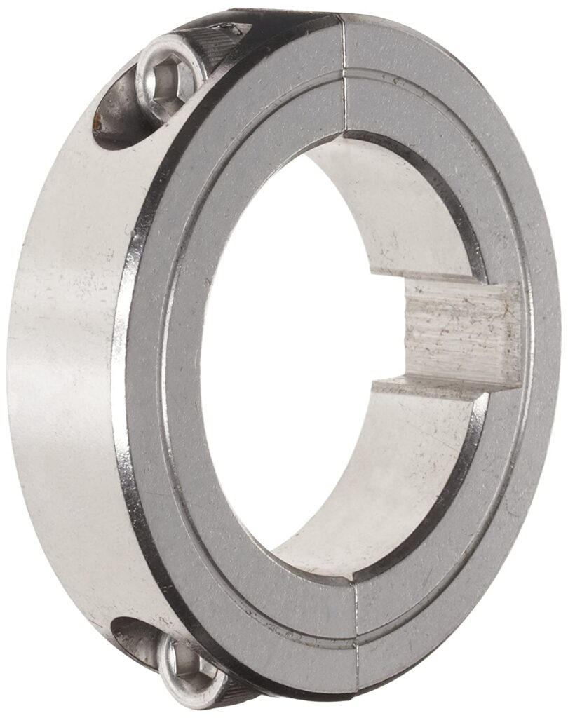 CSS2-50-KW 1/2" ID Double Split Clamping Shaft Collar with Keyway