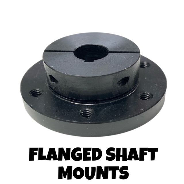 1/2" Flanged Shaft Mounts with Keyway Flange / Hub Mount Shaft Collar Couplings