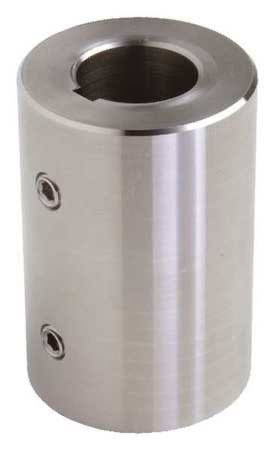 SCR-125-KW-SS Solid Rigid Coupling 1-1/4" ID Stainless Steel with keyway 1/4 x 1/8