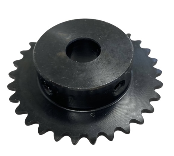 Roller Chain Sprocket for ANSI 25 Chain, 30 Teeth, for 1/2" Shaft Diameter