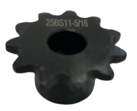 Sprocket for ANSI 25 Chain, 11 Teeth, for 1/4" Shaft Diameter