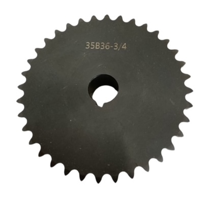 Roller Chain Sprocket for ANSI 35 Chain, 36 Teeth, for 3/4" Shaft Diameter