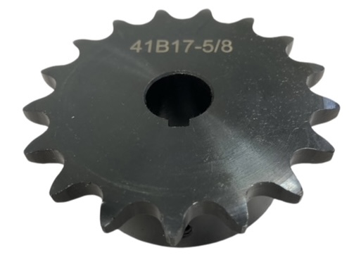 Roller Chain Sprocket for ANSI 41 Chain, 17 Teeth, for 5/8" Shaft Diameter