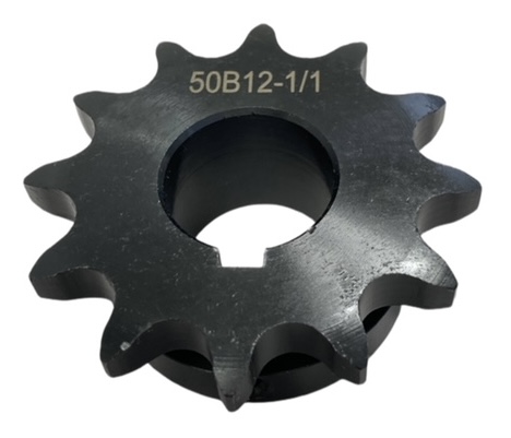 Wear-Resistant Sprocket for ANSI 50 Chain, 12 Teeth, for 1" Shaft Diameter