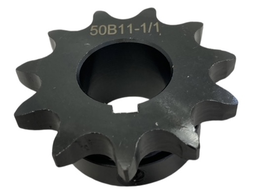 Roller Chain Sprocket for ANSI 50 Chain, 11 Teeth, for 1" Shaft Diameter