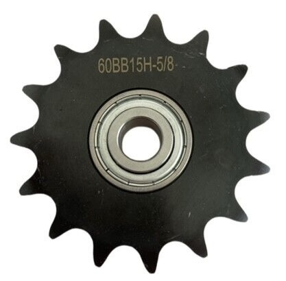 ANSI Roller Chain Idler Sprocket Wear-Resistant, for #60 Chain, 15 Teeth, for 5/8" Shaft Diameter