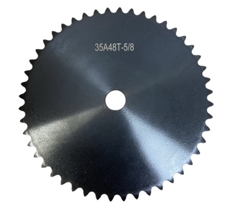 Flat Sprocket for ANSI 35 Chain, 48 Teeth, for 5/8" Shaft Diameter