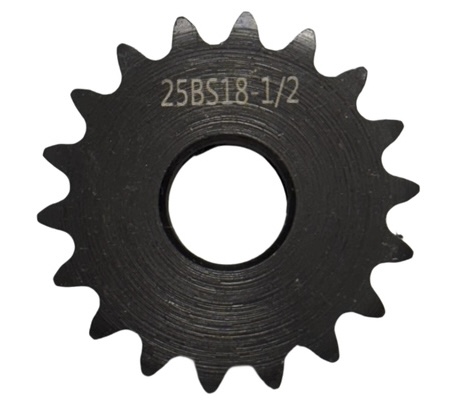 25 Roller Chain Sprocket Type B 18 Tooth 1/2" Bore 25BS18H-1/2