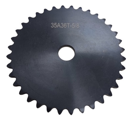 Flat Sprocket for ANSI 35 Chain, 36Teeth, for 5/8" Shaft Diameter