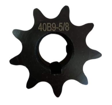 Roller Chain Sprocket for ANSI 40 Chain, 9 Teeth, for 5/8" Shaft Diameter