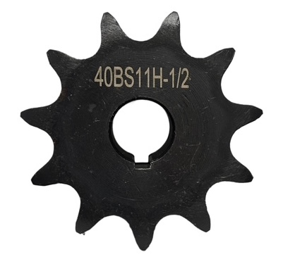 Roller Chain Sprocket for ANSI 40 Chain, 11 Teeth, for 1/2" Shaft Diameter