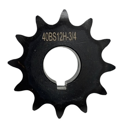 Roller Chain Sprocket for ANSI 40 Chain, 12 Teeth, for 3/4" Shaft Diameter
