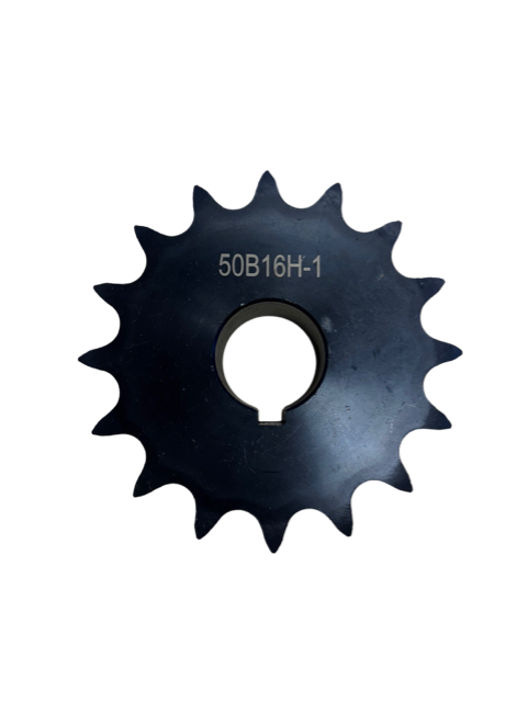Wear-Resistant Sprocket for ANSI 50 Chain, 16 Teeth, for 1" Shaft Diameter