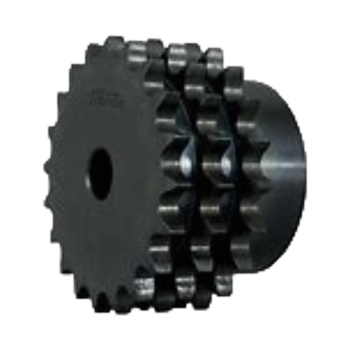 Triple-Strand Steel Sprocket for ANSI 50-3 Roller Chain, 20 Teeth