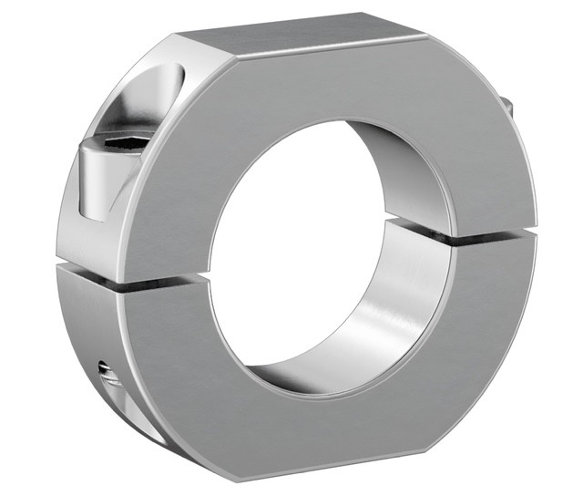 doulble split stainless collar with wrench flats